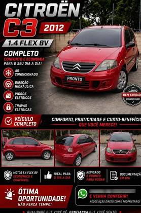 CITROËN C3 1.4 I GLX 8V FLEX 4P MANUAL CITROËN C3 1.4 I GLX 8V FLEX 4P MANUAL